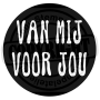 BOLD CIRKEL VAN MIJ VOOR JOU 5X5CM